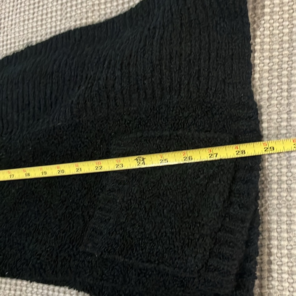 Vintage Le Roy Women’s Black Oversized Knobby Knit Open Cardigan Sweater L - Picture 12 of 12